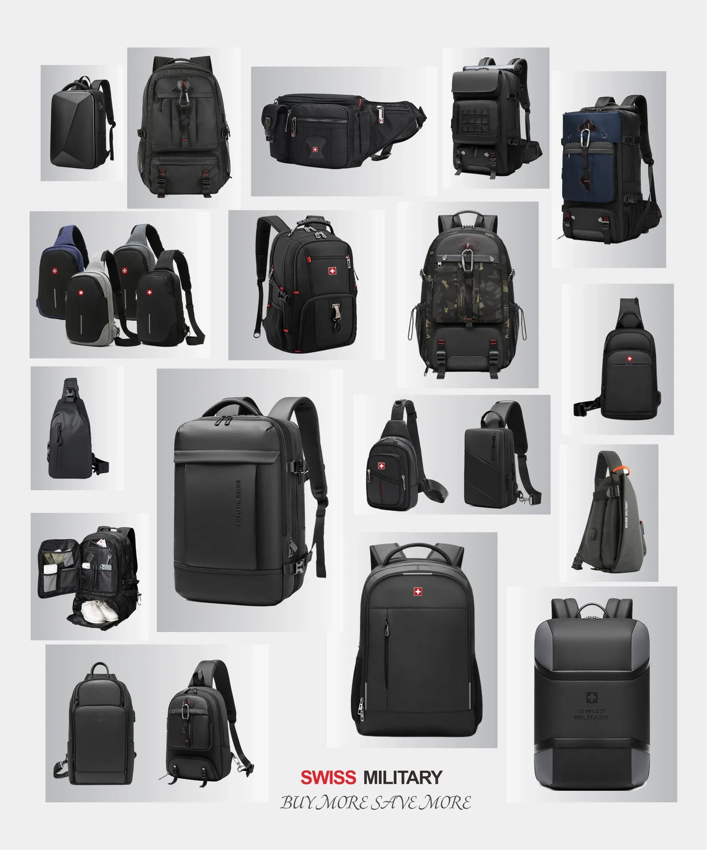SWISS MILITARY Men Laptop Business Backpack Backpack 17 Inch Fashion School waterproof USB Large Capacity Bag mochilas Back Pack