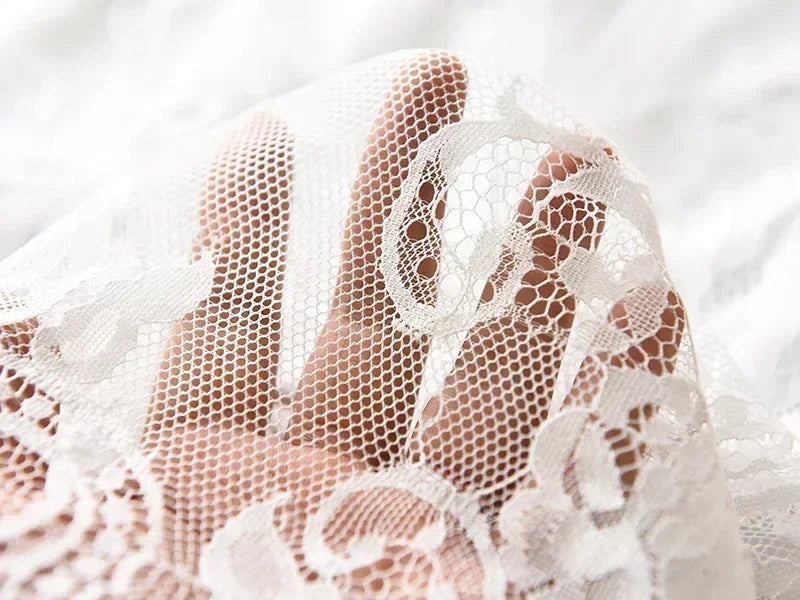 Transparent Sexy Lace Mesh Skirt Elastic High Waist Black White Tulle Mini Skirts Womens Skirt Korean Fashion Women's Skirt