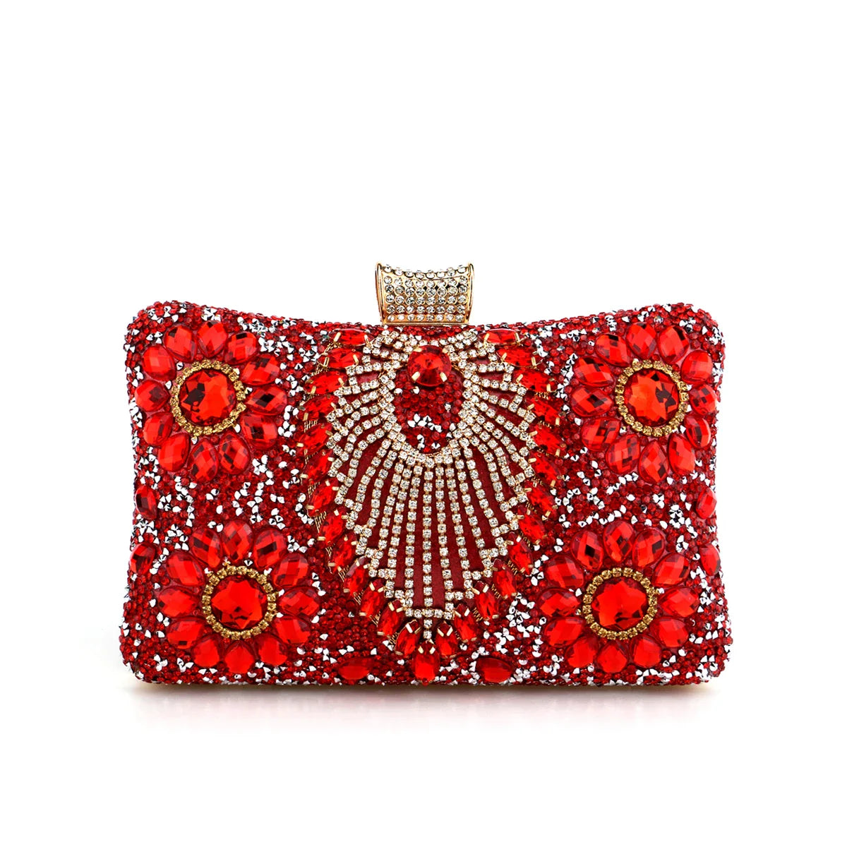 Acrylic Flower One Side Glitter Tassel Women Evening Bags Diamonds Small Day Clutch Luxury New Chain Shoulder Handbags For Party