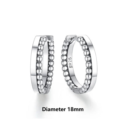 Original 925 Sterling Silver Earrings 2025 Stud Hoop Crystal Earings For Women Rose Gold Crown Heart Infinity Bee Earing Jewelry