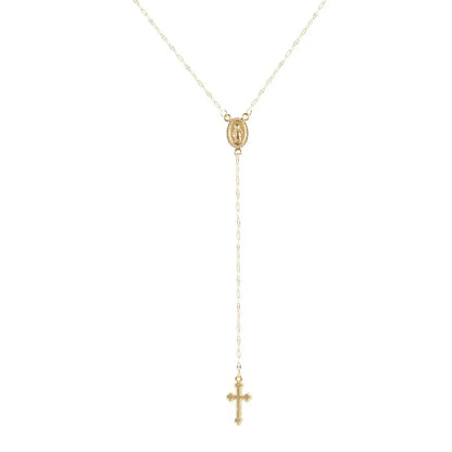 2026 New Fashion Vintage Christian Cross Bohemia Religious Rosary Pendant Necklace for Women Charm Fashion Jewelry Gifts