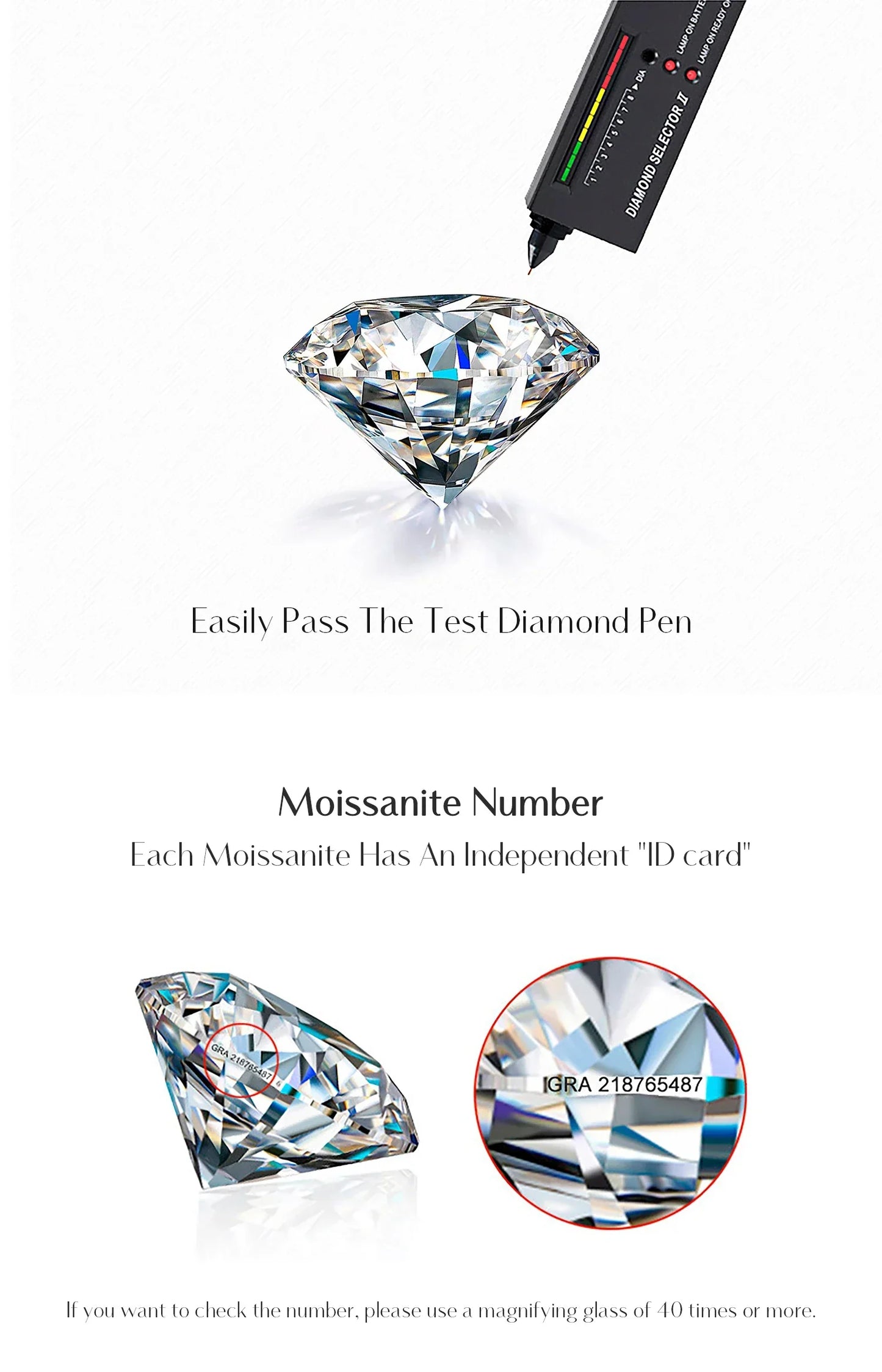 Round Moissanite Ear Buckles Lab Diamond 925 Sterling Silver Engagement & Wedding Hoop Earrings for Women Jewelry Gifts