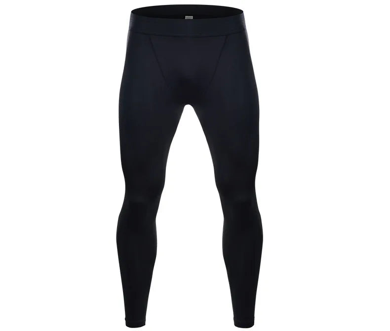 Men's compression sports pants fast drying fitness sports pants running tight pants training tight pants black red gray line