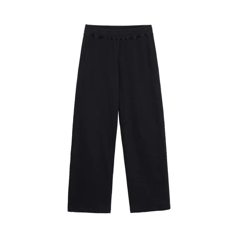Hot sell Men's Solid Color Blend Sports Pants Elastic Waist Casual Loose Jogging Trousers for Daily Wear And Running
