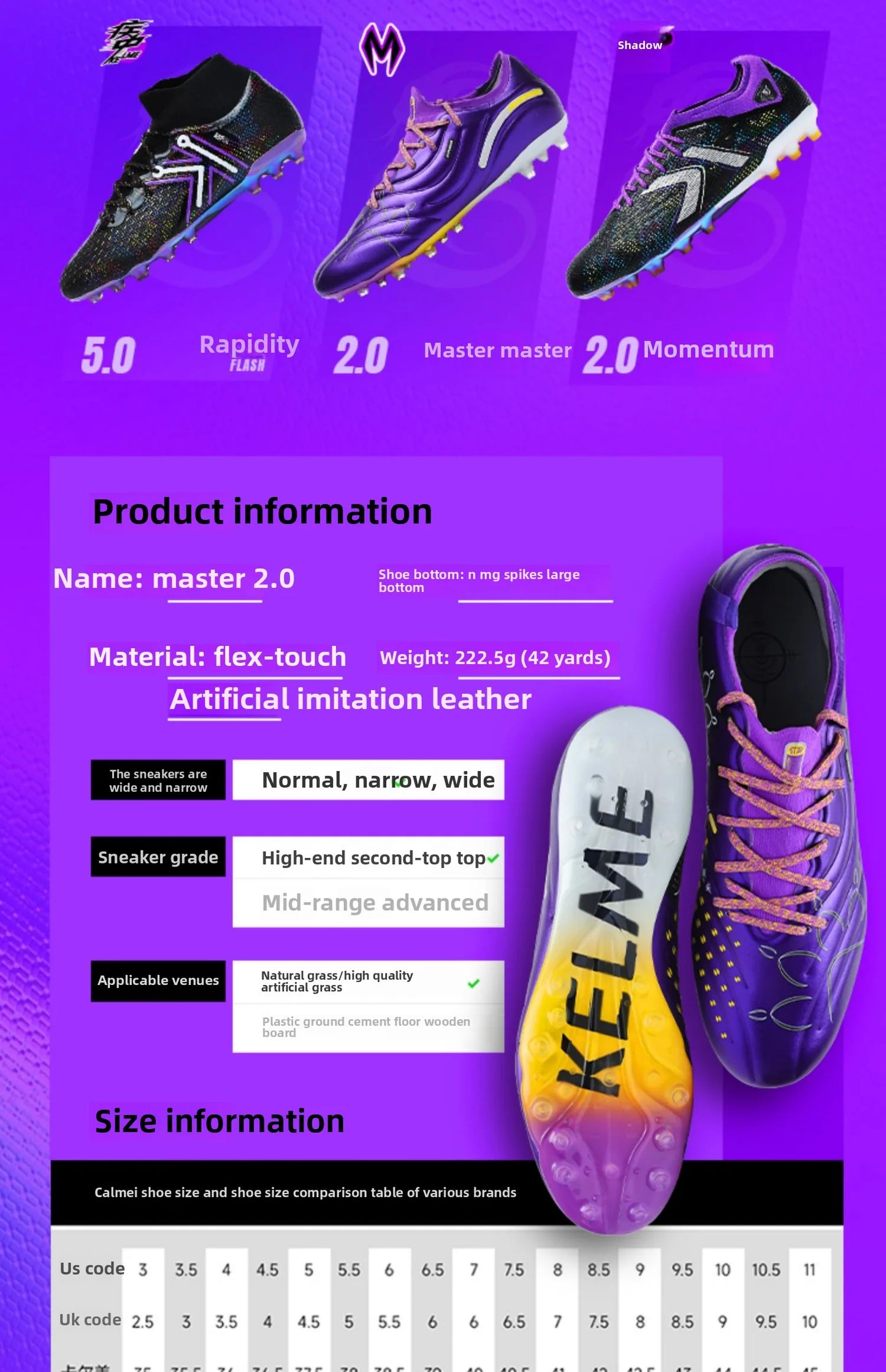 Next Top Football Shoes Men's Professional Match Football Boots Indoor Anti-slip Artificial Grass Futsal Mg Football Shoes