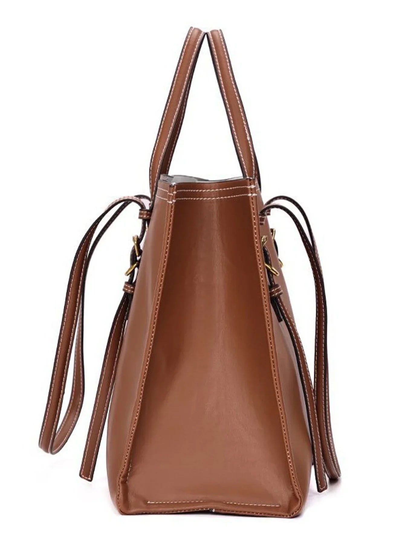 Cross border 2024 brown yellow handbag autumn new product, versatile single shoulder crossbody bag for work, commuting, leisure