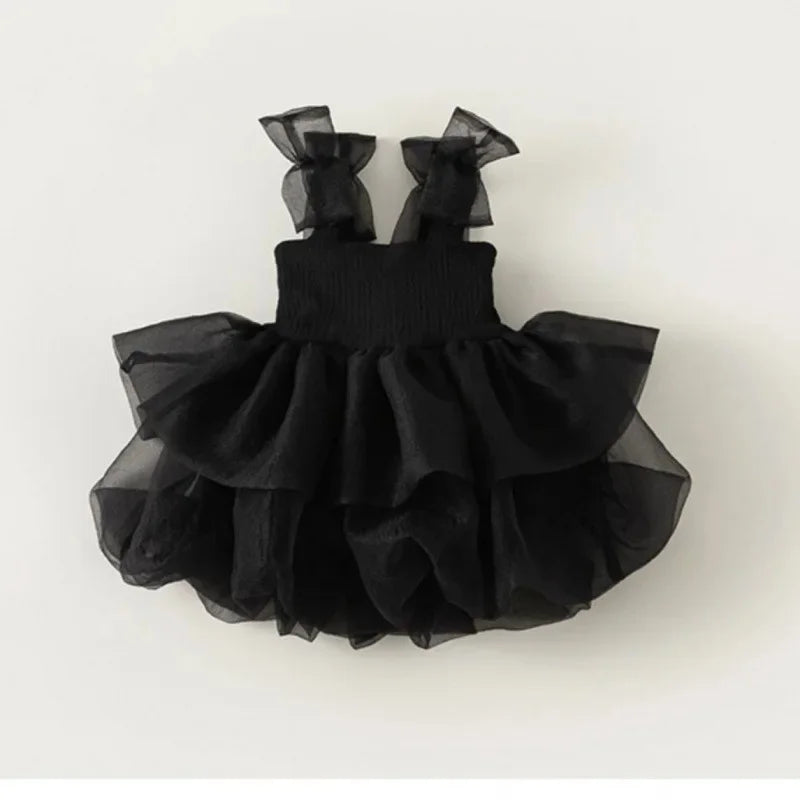 2026 New Sleeveless Summer Dress for Girls Puffy Tutu Dress Elegant Party Dresses Birthday Gift Gown Baby Girl Princess Dress