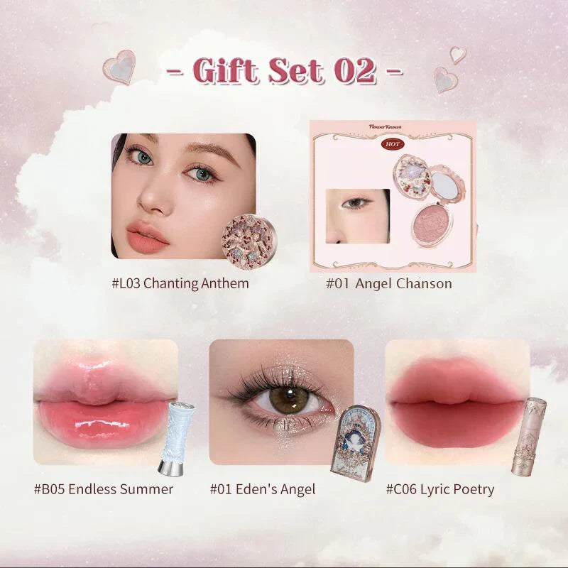 Makeup Kit Full Professional Makeup Gift Set Mermaid Angel Highlight Swan Lipstick 5 piece set