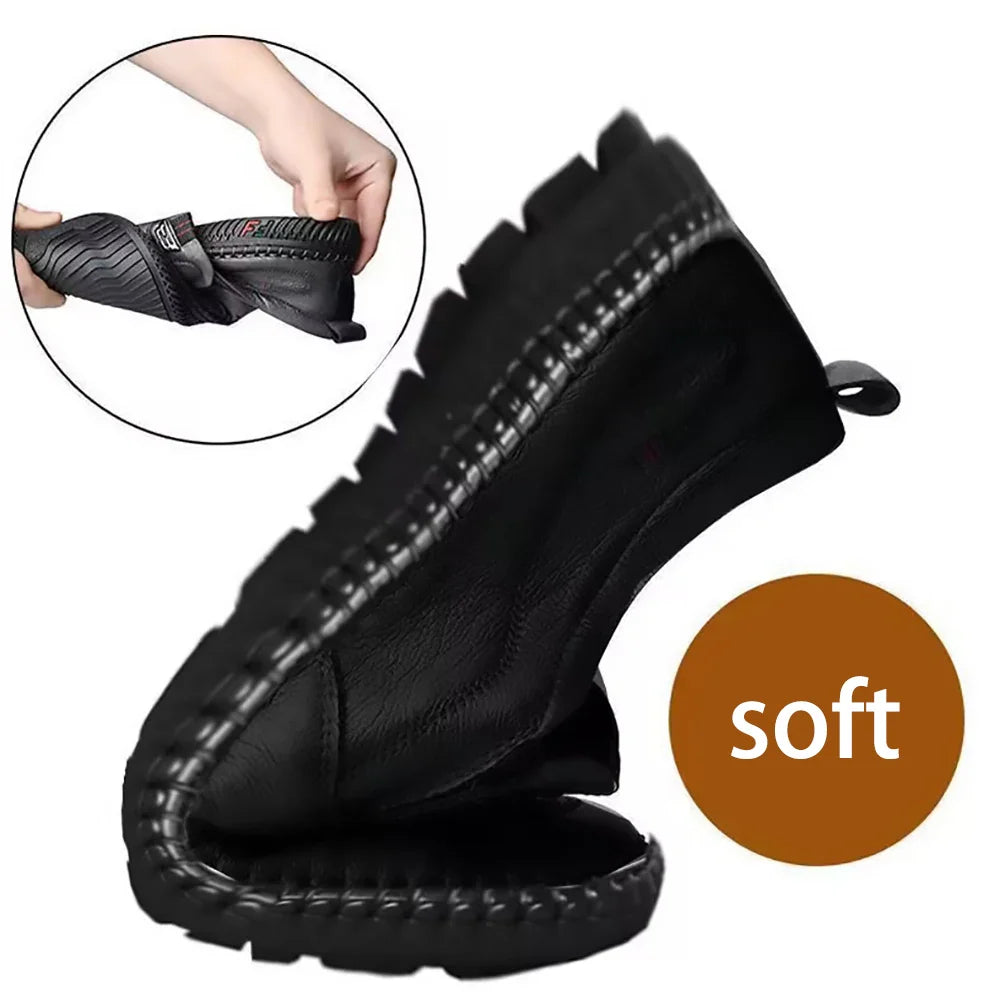 Summer Men's Casual Business Leather Shoes With Fashionable Design and Super Fiber Leather Surface For Comfort and Breathability