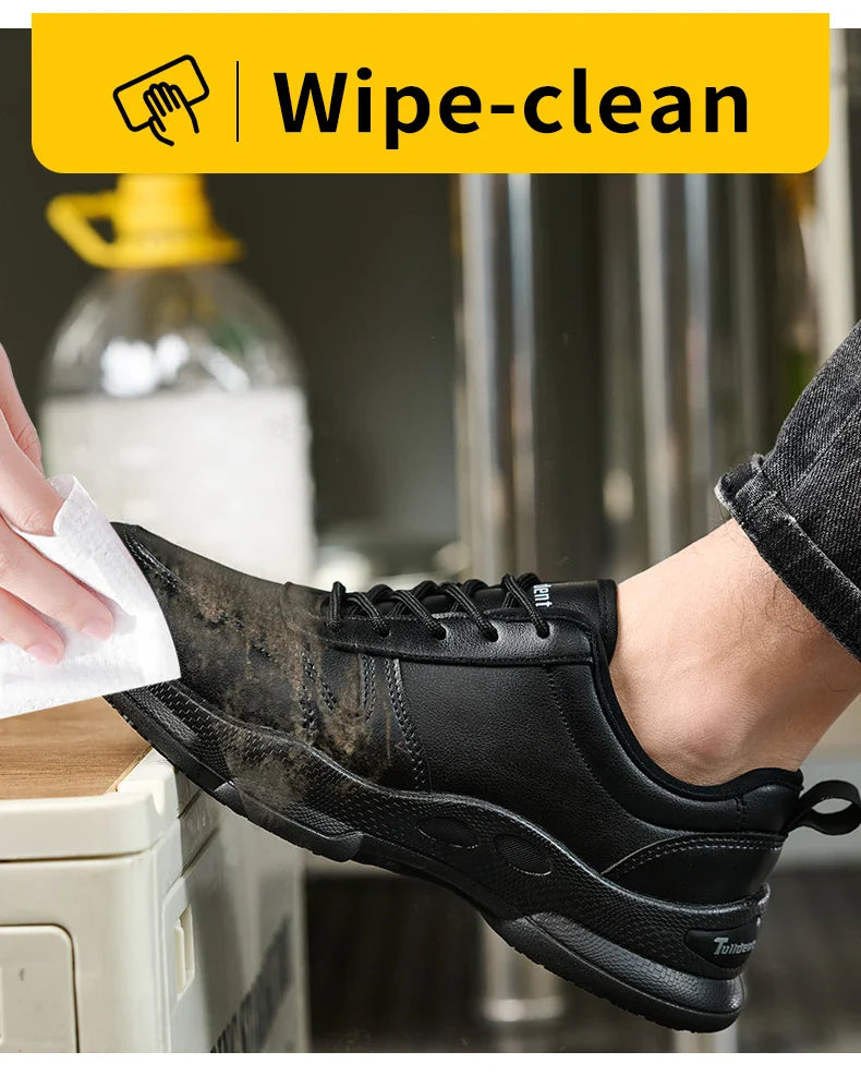 Chef's shoes, anti slip and oil resistant casual shoes, anti slip restaurant work shoes