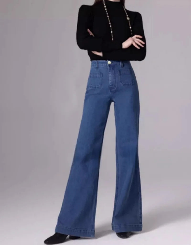 Calças jeans retrô americanas estilo coreano