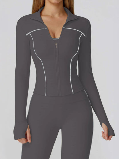 Yoga Set 2PCS Sports Outfits Women Clothes Fitness Tracksuit Gym Legging Workout Long Sleeved Female Bra Yoga Suit Sportswear