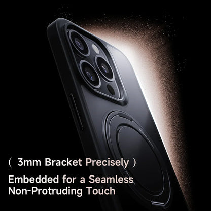 Stand Phone Case For iPhone 16 Pro Max MagSafe Magnetic Case With 360° Rotating Ring Bracket Anti-Drop Protection Cover