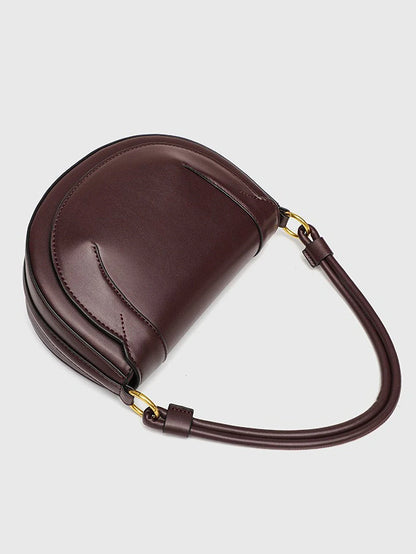 Fashionable and casual hand-held saddle bag, versatile for commuting, single shoulder crossbody bag