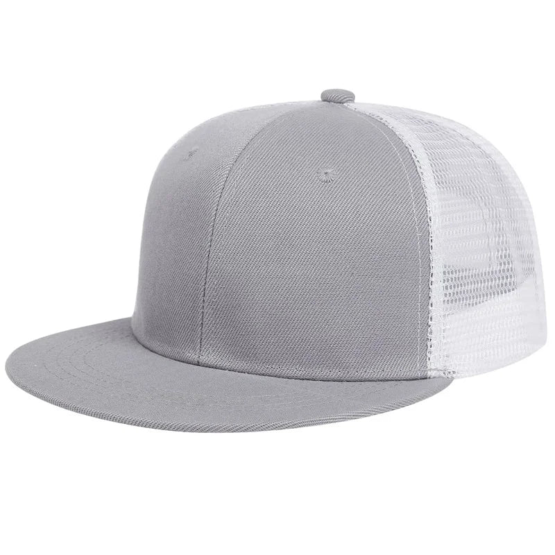 Fashion Men Baseball Cap Blank Mesh Camouflage Solid Color Hip Hop Hat Outdoor Sports Visor Snapback Hats Trucker Caps