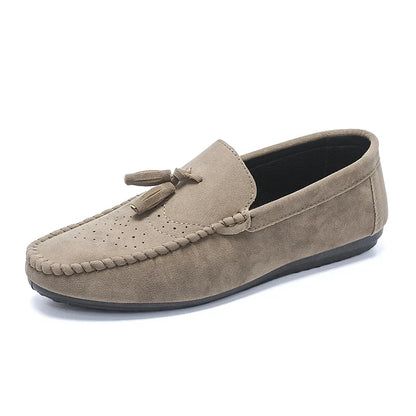 Fashion Men Casual Shoes Suede Breathable Comfort Slip-on Mens Driving Shoes Luxury Brand Men Loafers Mens Lazy Shoes Moccasins