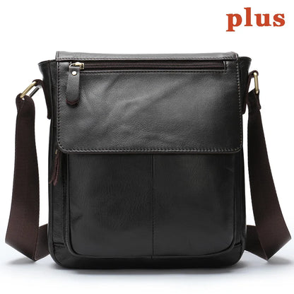 Men's Bags Genuine Leather Messenger Bag Crossbody Shoulder Bags For Male Casual Handbag Men Sling Pack For Work Business