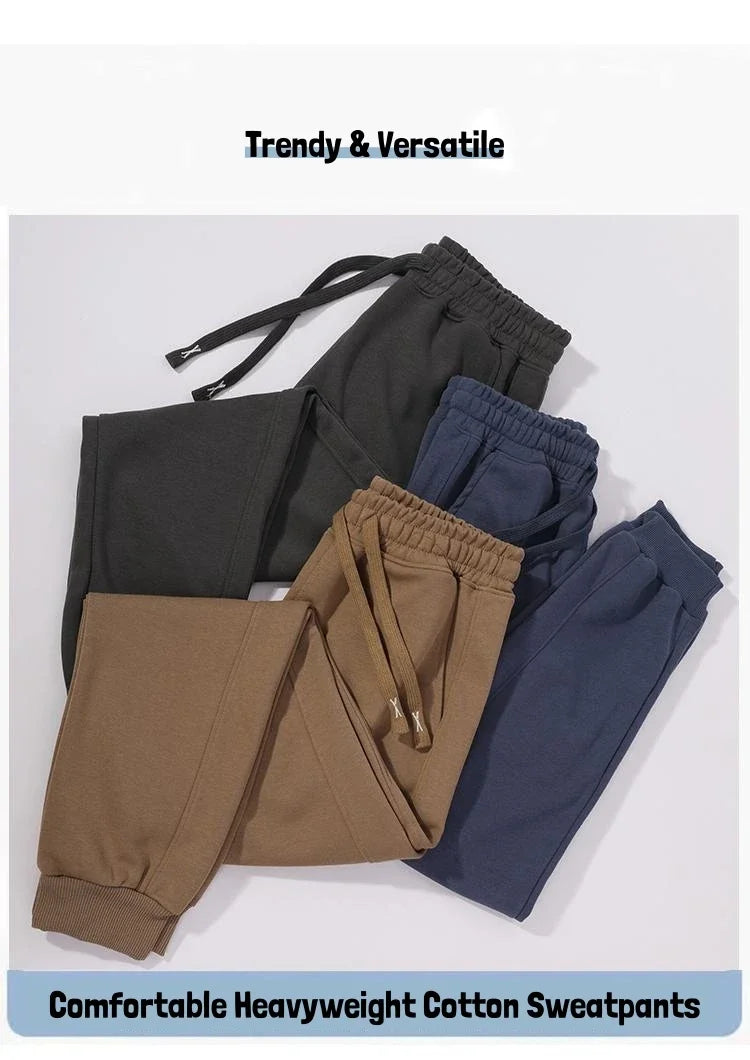 2026 Men Spring Autumn high quality Cotton Sweatpants Casual Drawstring Pockets Trousers Oversize Sweatpants Joggers For Unisex