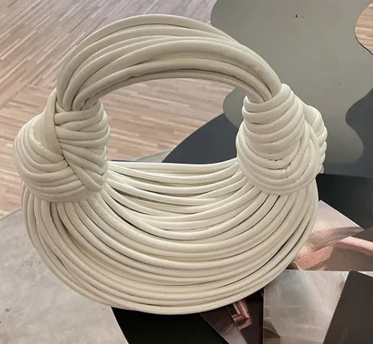 Luxury Designer Handbags Hand-woven Noodle Bag Knot Bag silver Dinner Bag