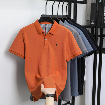 Luxury autumn and winter new Paul brand exquisite embroidered T-shirt high-end mens brand business casual comfortable polo shirt