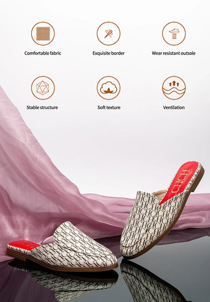 Fashion Shoes Lightweight Comfortable Slippers Slippers Offer Ladies Casual Shoes Pointed Flat Luxury Brand