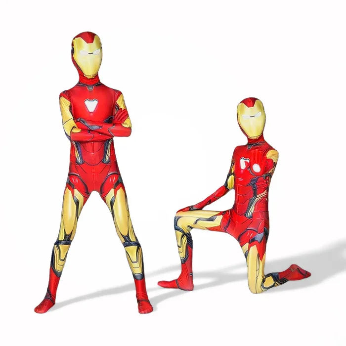 Children's Vision Costume High Quality Wanda Vision Cosplay Jumpsuit Halloween Party Superhero Bodysuit for Men
