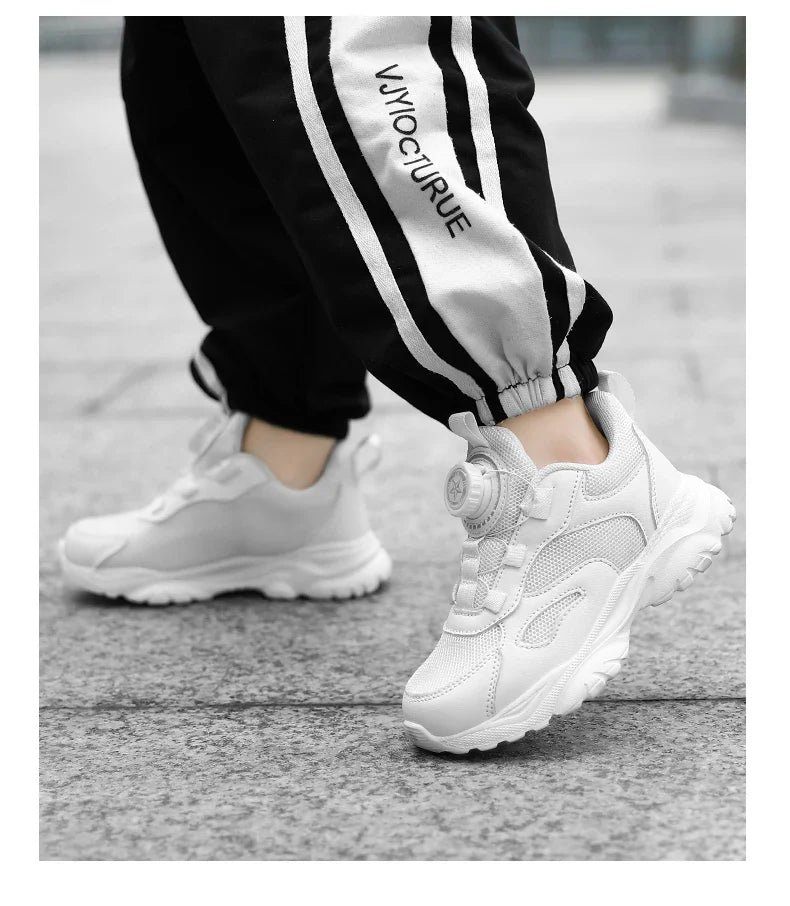 Kids Shoes Boy Casual Sneakers Platform Comfortable Black White Child School Sports Tenis Boy Shoes Children's Basketball Shoes