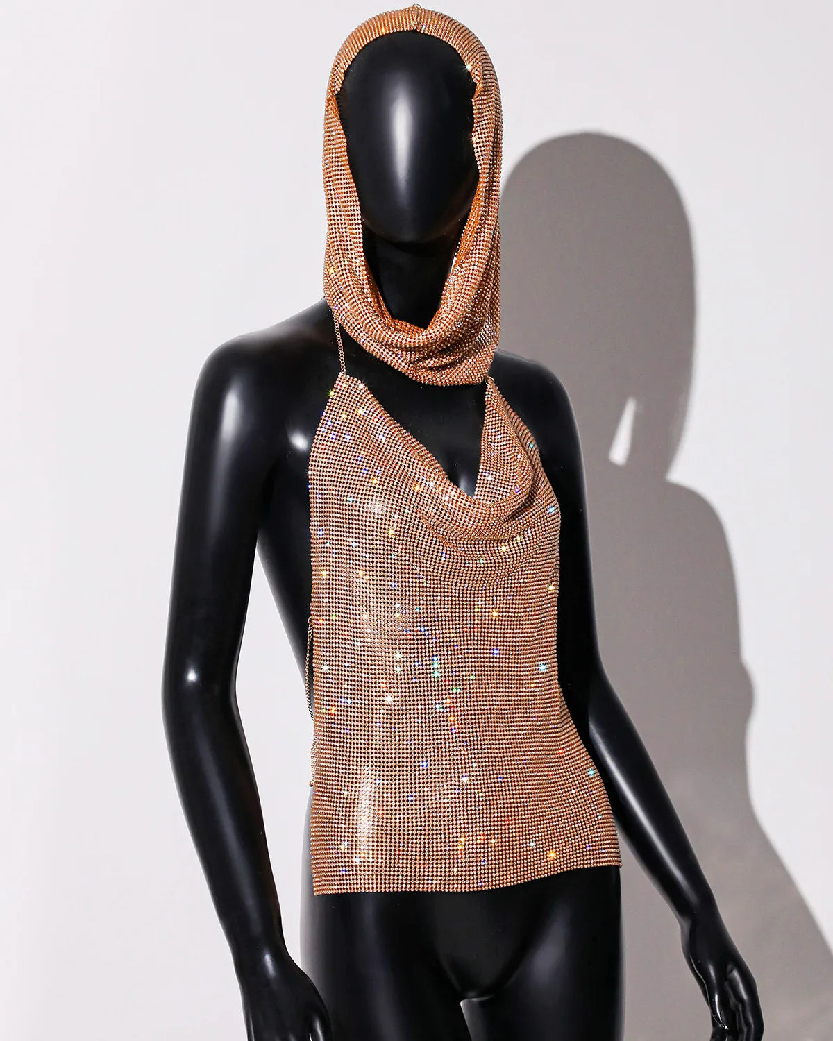 Y2K Streetwear Rhinestone Women Tank Top Punk Goth Hip Hop Bandana Head Wraps Vest Rave Festival Women Tops Tee For Nightclub