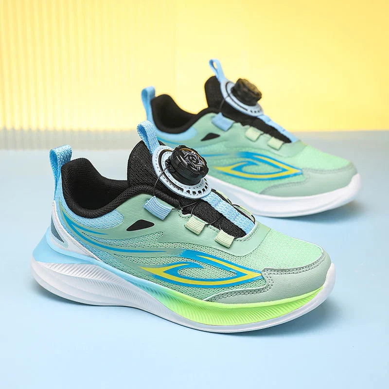 School training boys basketball shoes cushion non-slip tennis shoes mesh bounce sneakers choose buttons children's casual shoes