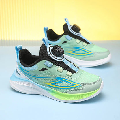 School training boys basketball shoes cushion non-slip tennis shoes mesh bounce sneakers choose buttons children's casual shoes