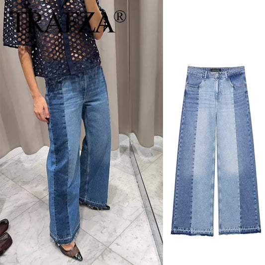 Vintage Jeans Zipper Denim Loose Long Baggy Pants