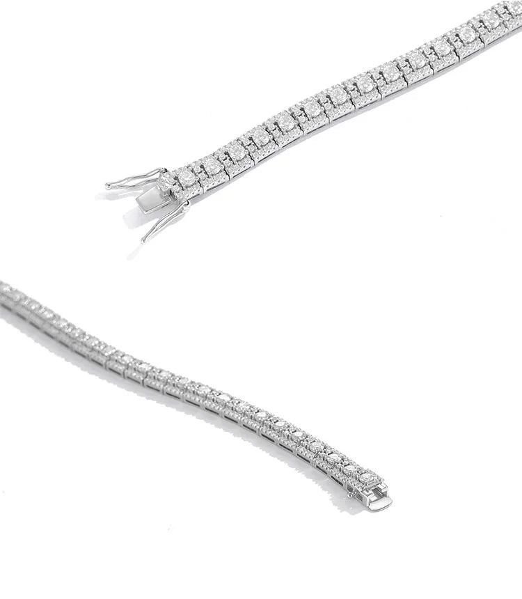 Luxury GRA Certified Full Moissanite Diamond Tennis Bracelet D Color For Woman Man 925 Couple Chain Bracelets Bangle Gift