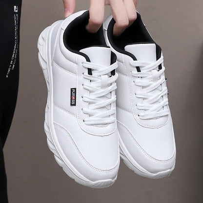 Tênis Masculino Esportivo Macio Sapatos de Corrida Novos Sapatos Casuais para Homens Preto Sólido Branco Calçados para Caminhada Fitness Tênis Masculino para Corrida