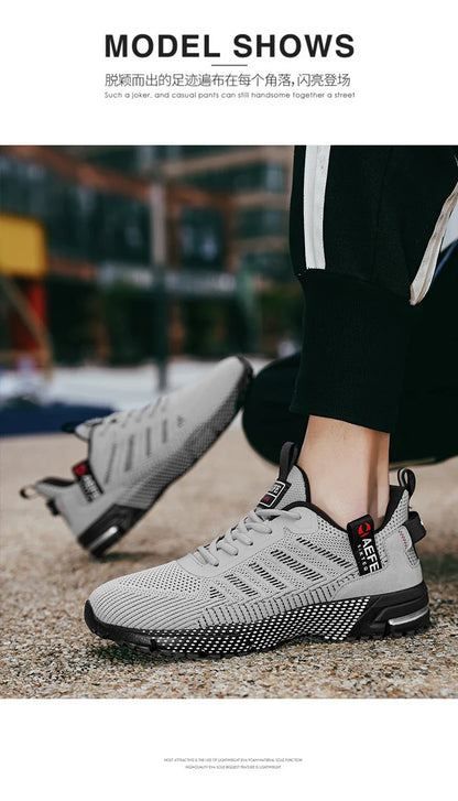 Men Running Shoes Breathable Outdoor Sports Shoes Lightweight Sneakers for Men Comfortable Athletic Training Footwear