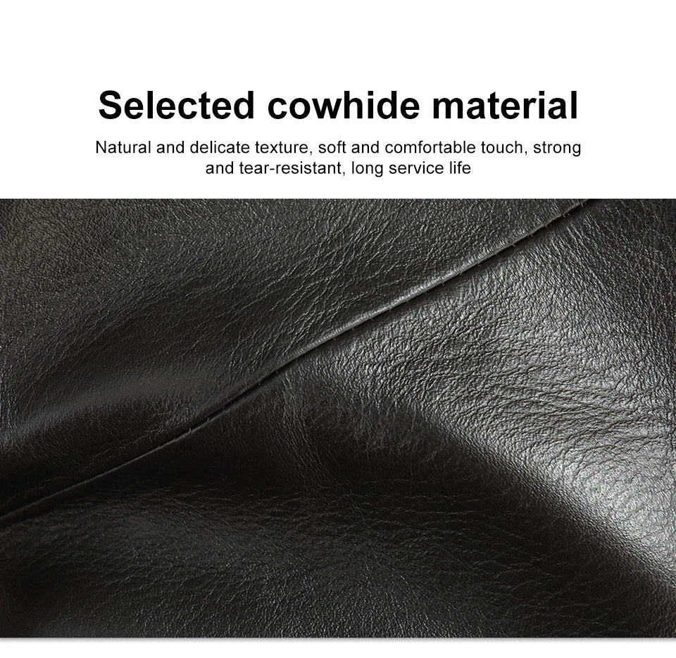 Men's Bags Genuine Leather Messenger Bag Crossbody Shoulder Bags For Male Casual Handbag Men Sling Pack For Work Business