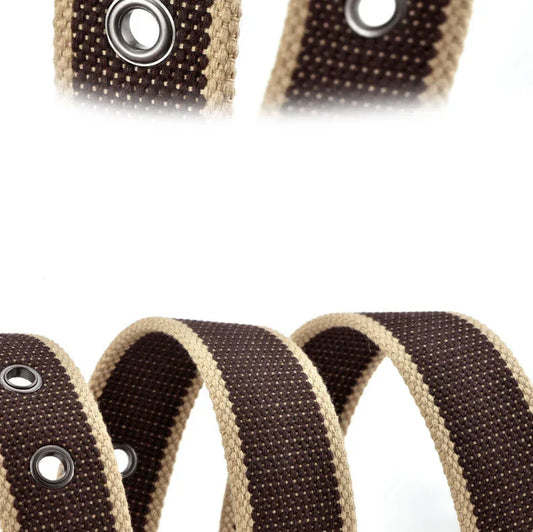 Tactical Canvas Men's Belt Fashion Casual All-match Jeans Accessories Girdle Outdoor Sports Hunting Nylon Pin Buckle Waistband