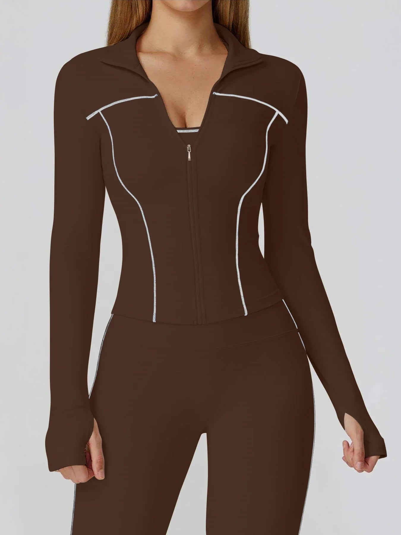 Yoga Set 2PCS Sports Outfits Women Clothes Fitness Tracksuit Gym Legging Workout Long Sleeved Female Bra Yoga Suit Sportswear