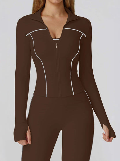 Yoga Set 2PCS Sports Outfits Women Clothes Fitness Tracksuit Gym Legging Workout Long Sleeved Female Bra Yoga Suit Sportswear