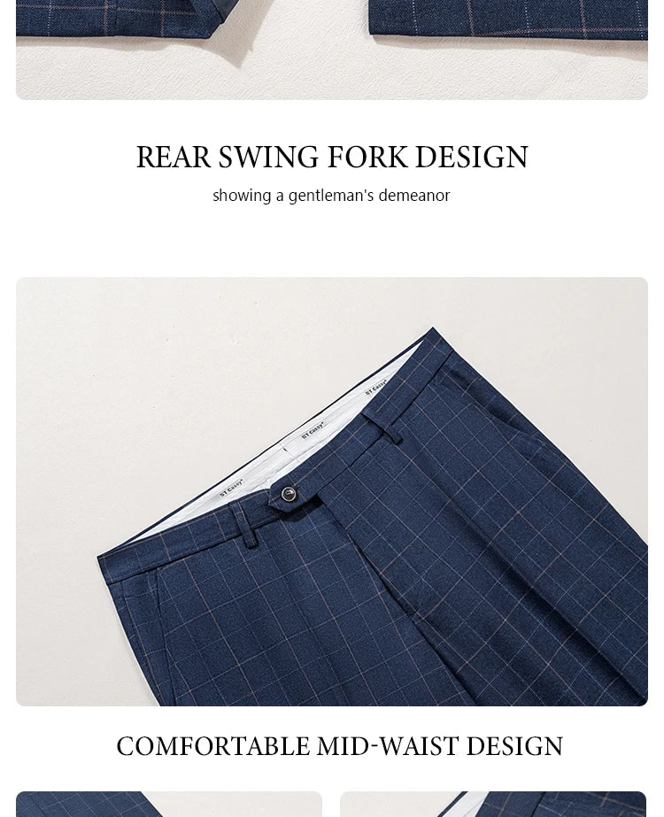 High Quality Plaid suit Formal Business Office Men's Suits Fashionable and Casual evening gown