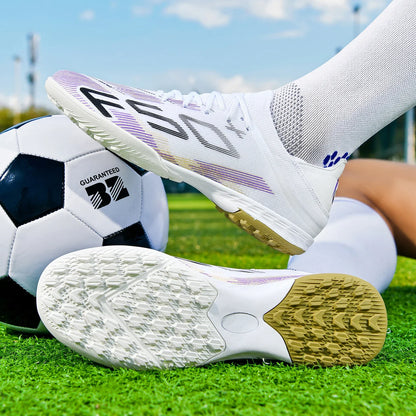 F50+ High Quality Mens Football Boots Boys Training Studded Fast Soccer Cleats Outdoor Non Slip Football Shoes Chuteira Campo