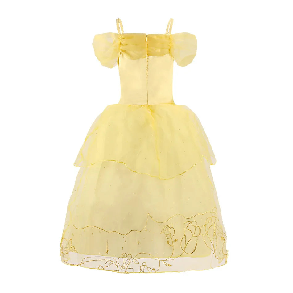 Girls Halloween Belle Dresses Girl Snow White Dress Kids Christmas Carnival Cosplay Clothes Children Princess Costumes