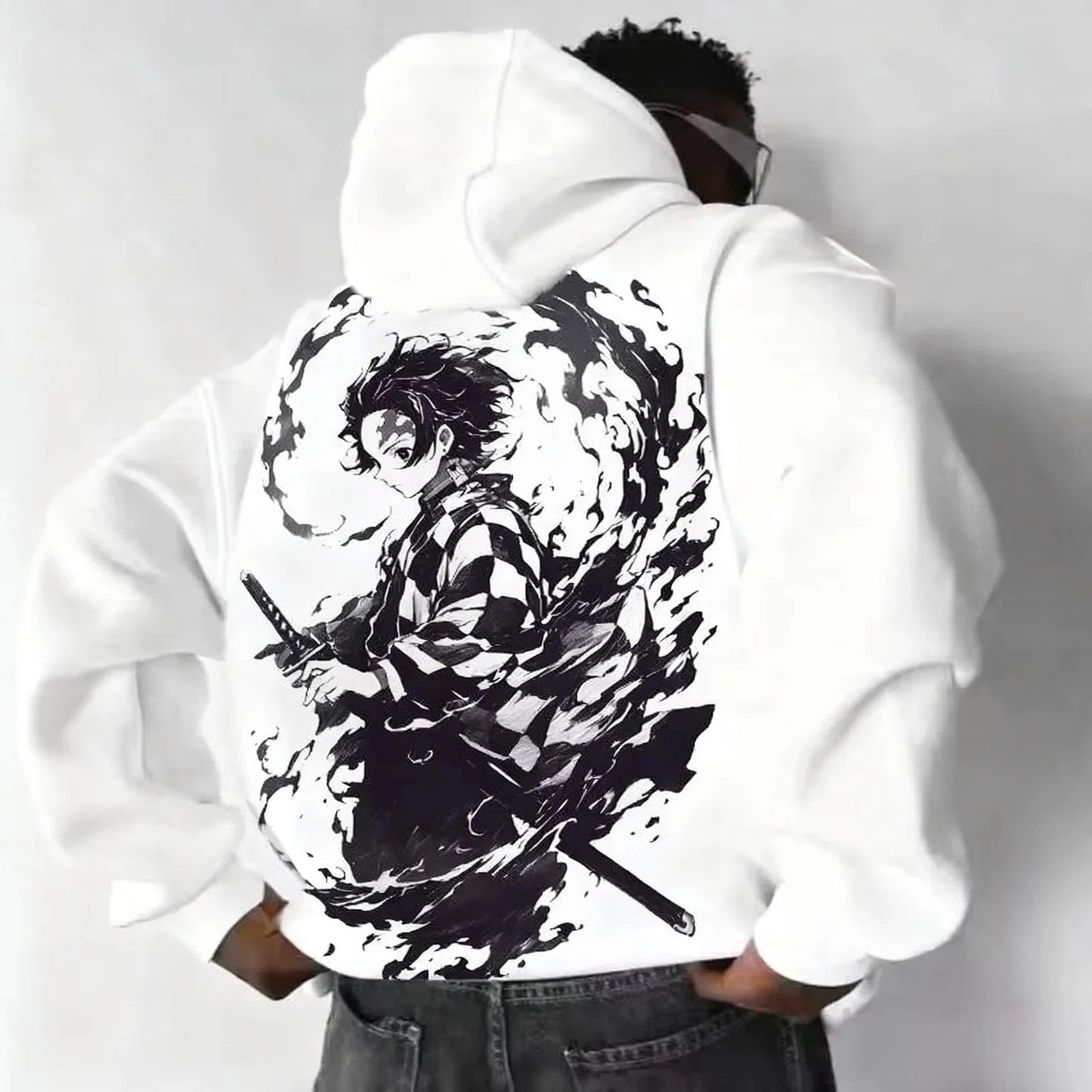 Demon Slayer Collaboration Pure Cotton Men's and Women's Hoodie for Spring and Summer  New Item Street Casual Loose Top