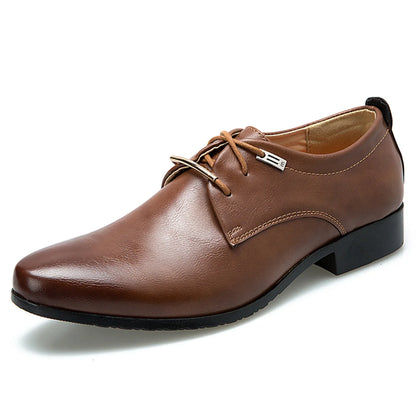 Men's Dress Oxfords Business Formal Leather Shoes Non Slip Wedding Party Derby Vintage Retro Handmade Classic Gentleman Tuxedo S