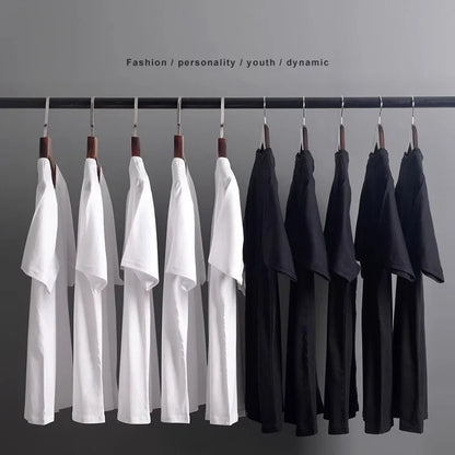 2026 Summer Fashion T-shirts New  Men's Cotton Graphic Shirts Street Casual Oversized High-quality Short-sleeved Y2k