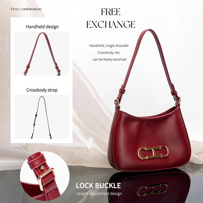 Retro Style Pure Colour Design Fashion Classic Women's Handbag Leisure Simple Match Women's Shoulder Bag