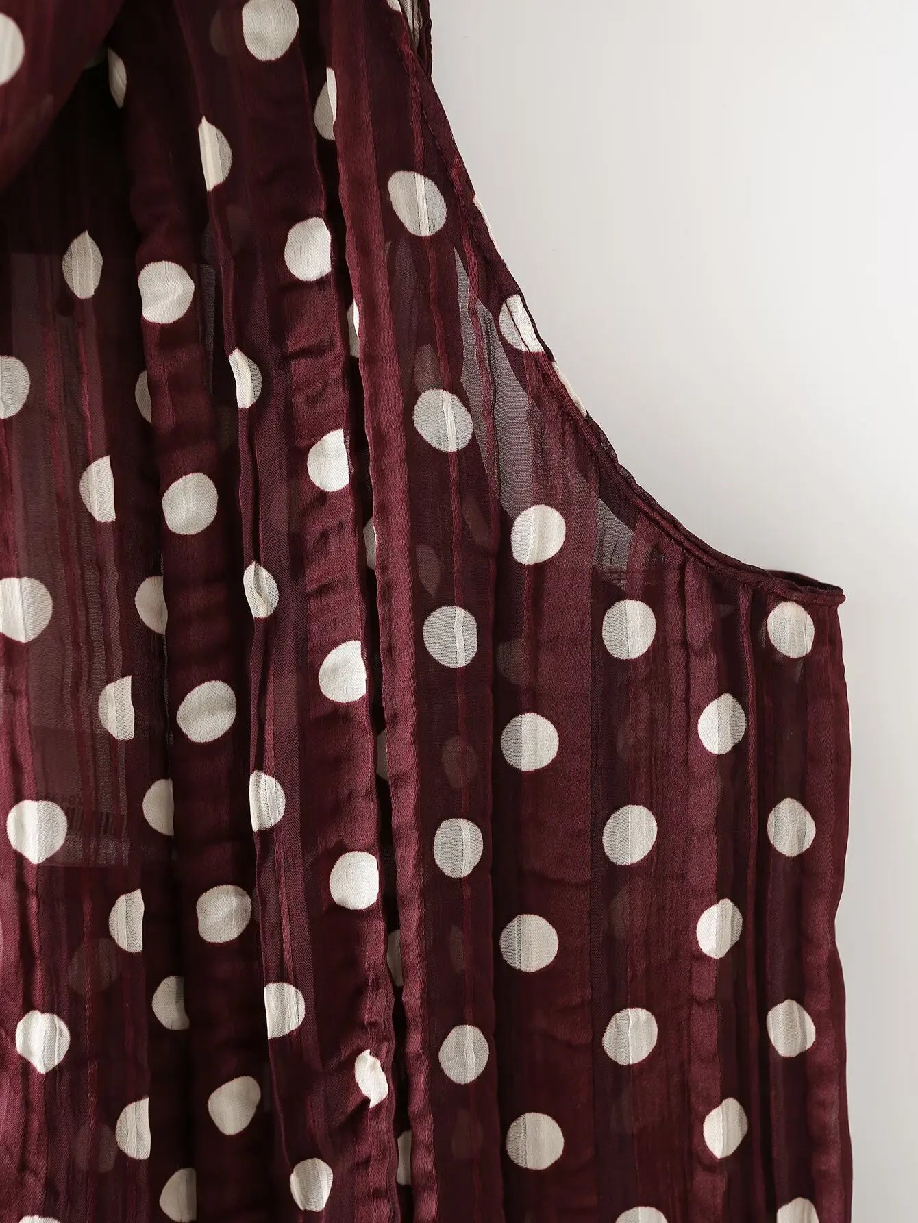Chic Summer Elegant Brown Woman Blouse Polka Dot Fashion 2026 O-Neck Vintage Sleeveless Shirt Teacher Loose Mujer Vest