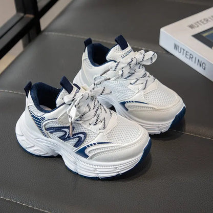 2026 Spring Autumn Children Chunky Mesh Sneakers Toddlers Boys Girls Casual Sports Shoes Patchwork School Kids Basketball Shoes