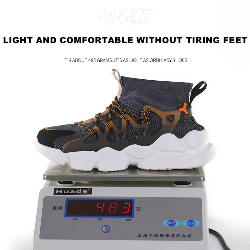 Women's Safety Work Shoes Anti-Crushing Plastic Head Anti-Puncture Kevlar Breathable Summer Office Fashion Footwear