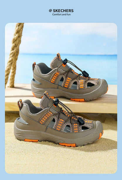 Summer Children Comfortable Sport Water Sandals Outdoor for Boys Closed Toe Anti-Collision Walking Sandals Casual Beach Shoes