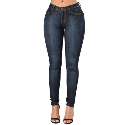 High Waist Women's Skinny Fit Denim Jeans